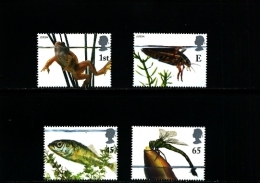 GREAT BRITAIN - 2001  POND LIFE/EUROPA  SET  MINT NH - Ongebruikt