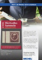 MICHEL Wertvolles Sammeln 1/2014 Neu 15€ Sammel-Objekte Luxus Informationen Of The World New Special Magazine Of Germany - Deutsch