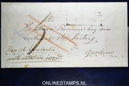 Cover 1831 ?  Noordsch Grenskantoor Cancel Naar Gorcum  Korteweg 172, Van Der Linden 2038 - ...-1852 Vorläufer