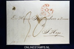 Complete Brief  Van Amsterdam Naar Den Haag, 1844 - ...-1852 Precursores