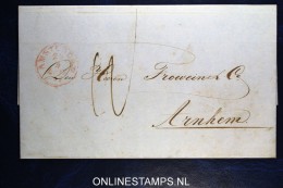 Complete Brief  Van Amsterdam Naar Arnhem 1863 - Storia Postale