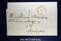 Complete Brief  Van Amsterdam Naar Arnhem 1852 - ...-1852 Préphilatélie