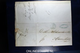 Complete Brief  Van Amsterdam Naar Den Haag 1848  Franco 25 Cent - ...-1852 Préphilatélie