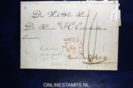 Complete Brief Deventer Naar Zutphen,  Rondstempel Zonder Jaartal, Met Punt Zeldzaam, Fragiel - ...-1852 Préphilatélie