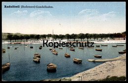 ALTE POSTKARTE RADOLFZELL GONDELHAFEN BODENSEE Schiff Dampfer Ship Steamship Bateau à Vapeur Cpa Postcard Ansichtskarte - Radolfzell