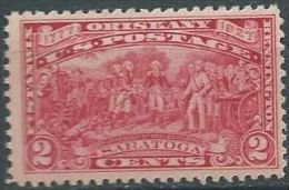 USA 1927 Saratoga Burgoyne Rose Carmine 2c MNH SC 644 YV 272 MI 308 SG 647 - Unused Stamps