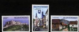 Slovakia 1995 Mi 232-4 ** Slovak Sights - Unused Stamps