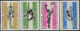 FN1183 Polynesia 1966 Volleyball Jump 4v MNH - Unused Stamps