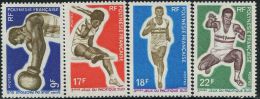 FN1191 Polynesia 1969 Sports Boxing Long Jump 4v MNH - Ungebraucht