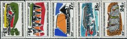 FN1194 Polynesia 1969 Hotels And Resorts Building 5v MNH - Unused Stamps