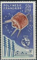 FN1209 Polynesia 1965 Satellite Telecommunication Union 1v MLH - Nuevos