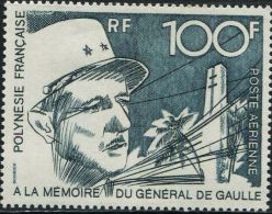 FN1212 Polynesia 1972 De Gaulle 1v MLH - Ungebraucht