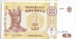 MOLDOVA  ; MOLDAVIE ; MOLDAU ; 1 Leu  ; 2002  ;  UNC - Moldavia