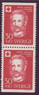 PRIX NOBEL PRIZE NOBELPREIS PAIX FRIEDEN PEACE 1901 DUNANT RED CROSS SWEDEN SUEDE SCHWEDEN 1959 - MNH(**)  MI 448 F 502 - Henry Dunant