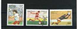 - POSTES LAO . TIMBRES SUR LE FOOTBALL . ETATS UNIS 1994 .  OBLITERES - 1994 – USA