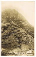 RB 995 -  Early Real Photo Postcard - Glencoe Aonach Dubh & Ossian Cave - Argyllshire Scotland - Argyllshire