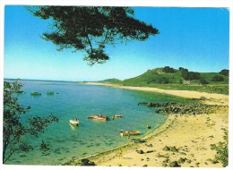RB 996 -  Postcard -  Beach & Boats From Herm Harbour - Channel Islands - Herm