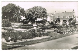 RB 996 -  1965 Real Photo Postcard -  Denton Gardens & Houses - Brighton Road Worthing Sussex - Worthing