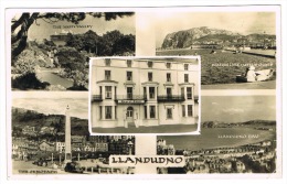 RB 996 -  Real Photo Multiview Postcard -  Regent Court Hotel / Guest House - Llandudno Caerarvonshire Wales - Caernarvonshire