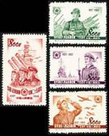 China 1952 C17 Chinese Army Stamps Martial Plane Artillery Military Ship Soldier - Neufs