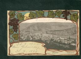 AK - Boppard - Totalansicht ( Frise Art Nouveau Vigne Raisin Feuilles Carl V.d. Boogaart) - Boppard