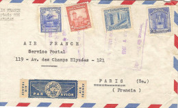 Tres Rare AIR FRANCE Liaison Du 20°anniv.Fce/Amérique/Sud Vol Depuis Venezuela Griffe Au Dos 1°vol Maiquetia Paris - First Flight Covers