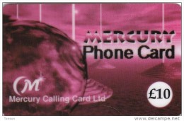 UK, £10, Mercury, Mint Prepaid Card, 2 Scans. - Autres & Non Classés