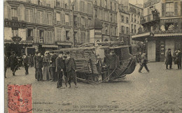 CPA    (75) PARIS 11 EME  1ER MAI 1906  Un Omnibus Est Renversé Rue Fontaine Au Roi - Arrondissement: 11