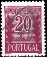 PORTUGAL  (PORTEADO) - 1940.   Valor Ladeado De Ramos  20 C.  D. 12 3/4   (o)   MUNDIFIL  Nº 56a - Gebruikt