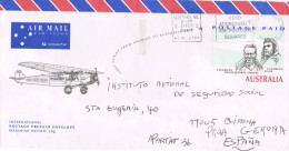 R 660. Frontal Carta Aerea NORTH WEST SUBS (Australia) 1997. Pre Paid - Covers & Documents
