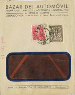 10803. Carta Comercial BARCELONA 1936. Recargo Exposicion - Barcelona
