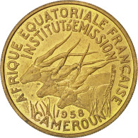 Monnaie, Cameroun, 25 Francs, 1958, Paris, SUP, Aluminum-Bronze, KM:E9 - Camerún