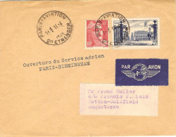 AIR FRANCE Ouverture Paris-Birmingham-(Manchester) 11/04/49 - Premiers Vols
