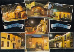 6495- POSTCARD, VIENNA- GRINZING QUARTER BY NIGHT, HOUSES, SHOPS - Grinzing