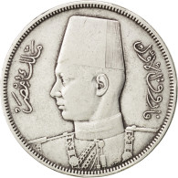 Monnaie, Égypte, Farouk, 10 Piastres, 1937, TTB, Argent, KM:367 - Egypte