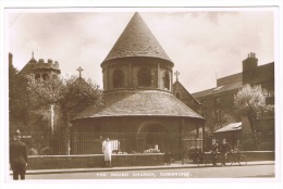 RB 999 - Pelham Real Photo Postcard - Policeman & Early Bicycles - The Round Church Cambridge - Cambridge