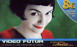 @+ Carte VIDEO FUTUR 8 € N° 3 : "AMELIE POULAIN". - Altri & Non Classificati