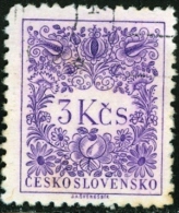 CECOSLOVACCHIA, CZECHOSLOVAKIA, 1954, SEGNATASSE, FRANCOBOLLO USATO, Michel P90A - Segnatasse