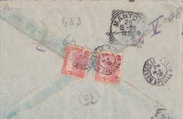 POSTE MARITIME  TUNISIE  1908 - Lettres & Documents