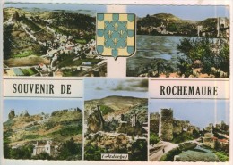 07 Souvenir De Rochemaure  Multi Vues Blason  N°2c  BE - Rochemaure