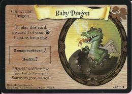 Trading Cards - Harry Potter, 2001., No 43/116 - Baby Dragon - Harry Potter