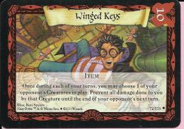 Trading Cards - Harry Potter, 2001., No 72/116 - Winged Keys - Harry Potter