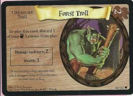 Trading Cards - Harry Potter, 2001., No 85/116 - Forest Troll - Harry Potter