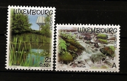 Luxembourg 2001 N° 1474 / 5 ** Europa, Eau, Richesse Naturelle, Rapide, Rivière, Étang, Nénuphar, Roseau, Château D´eau - Unused Stamps