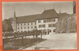 MAI-34 Colombier, Nouvelle Caserne Des Officiers, ANIME, Sepia. Kasernen. Non Circulé. Militaire. - Colombier