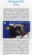 50 Jahre Deutschland TK O 1752/95 ** 36€ Telefonkarten Fernseh-Serie Raum-Patrouille Orion TV-Film Tele-card Of Germany - O-Series : Séries Client