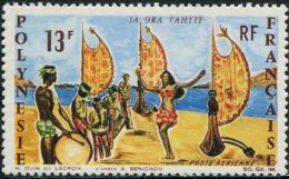 FN1239 Polynesia 1966 Aboriginal Dance 1v MNH - Ungebraucht