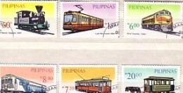 PILIPINAS  Railway-Tramway   6v.-used - Tranvie