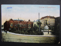 AK GÖRLITZ Postplatz 1913 // D*14366 - Görlitz