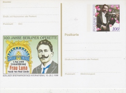 Germany 1996 100J. Berliner Operette Postcard Unused (F2443) - Illustrated Postcards - Mint
